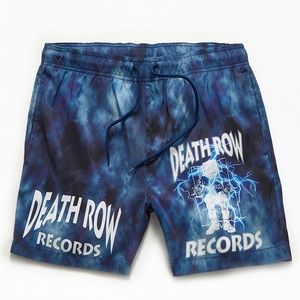 Death Row men’s Tie Dyed 15" Swim Trunks